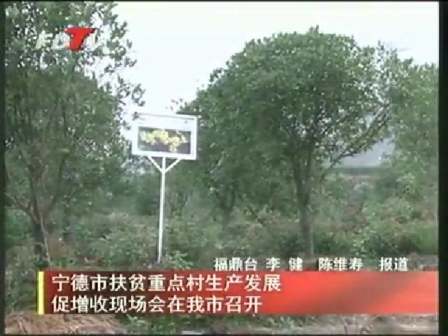 寧德市扶貧重點村生產發展促增收現場會在我市召開