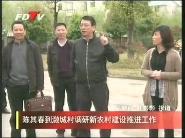 陳其春到瀲城村調研新農村建設推進工作