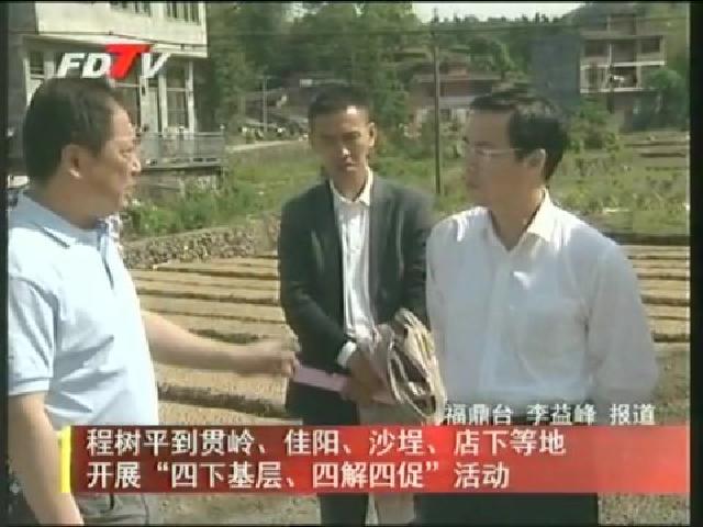 程樹平到貫嶺、佳陽、沙埕、店下等地開展“四下基層、四解四促”活動