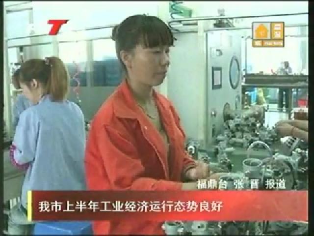 我市上半年工業經濟運行態勢良好