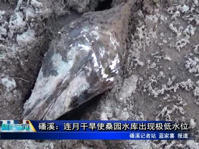 磻溪：連月干旱使桑園水庫出現極低水位