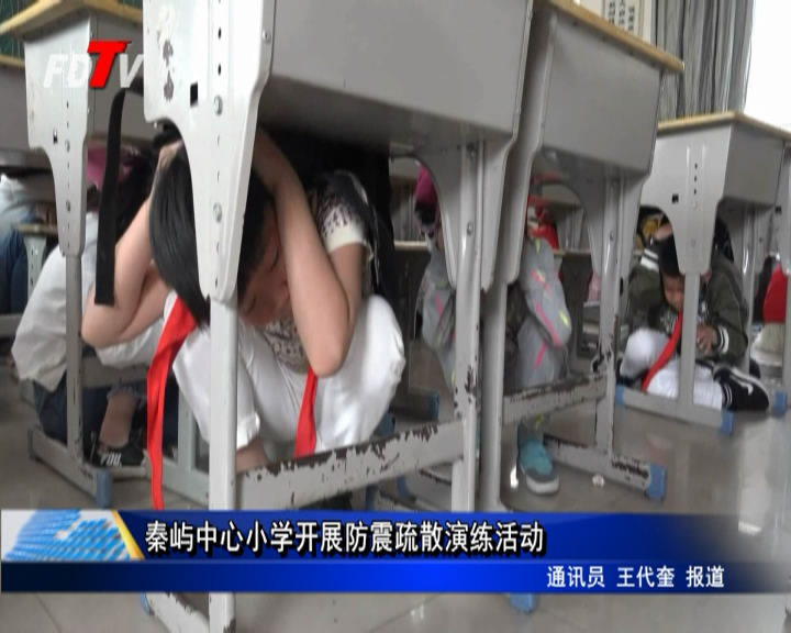 秦嶼中心小學開展防震疏散演練活動