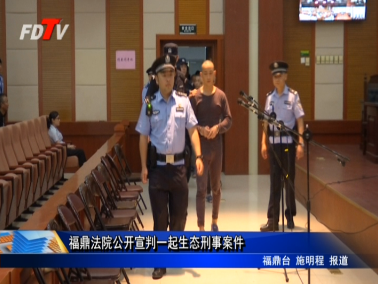 福鼎法院公開宣判一起生態刑事案件