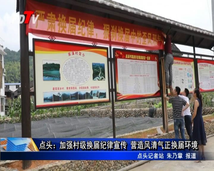 點頭：加強村級換屆紀律宣傳 營造風清氣正換屆環境