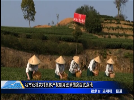 我市獲批農村集體產權制度改革國家級試點地