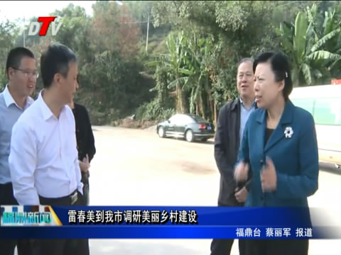雷春美到我市調研美麗鄉村建設
