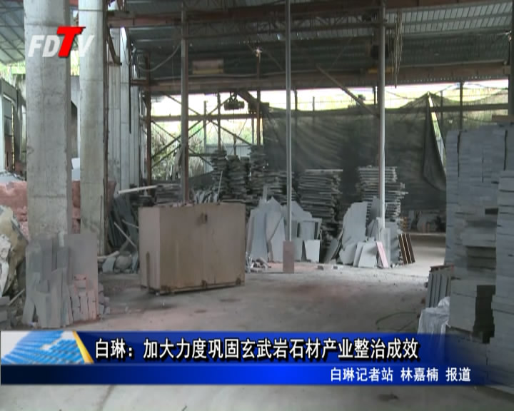 白琳：加大力度鞏固玄武巖石材產業整治成效