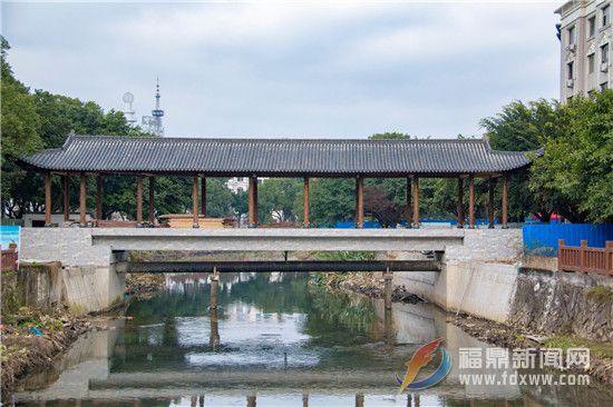福鼎市區第一座廊橋將于春節前完工