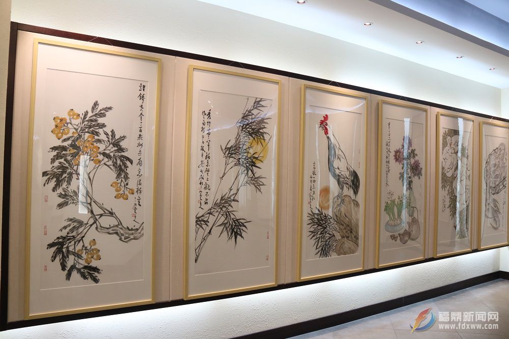 “前進之門”迎春書畫展開幕 展覽至元宵節