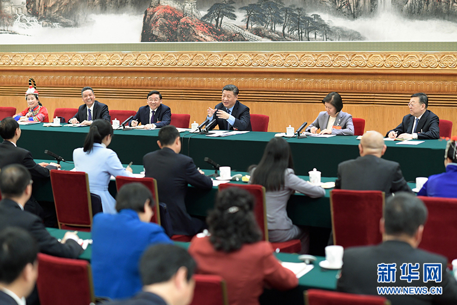 習近平栗戰書汪洋王滬寧趙樂際分別參加全國人大會議一些代表團審議