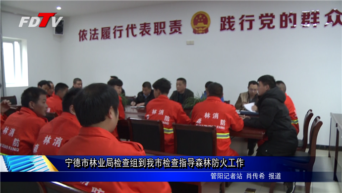 寧德市林業局檢查組到我市檢查指導森林防火工作