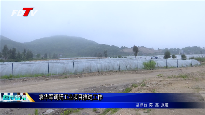 袁華軍調研工業項目推進工作