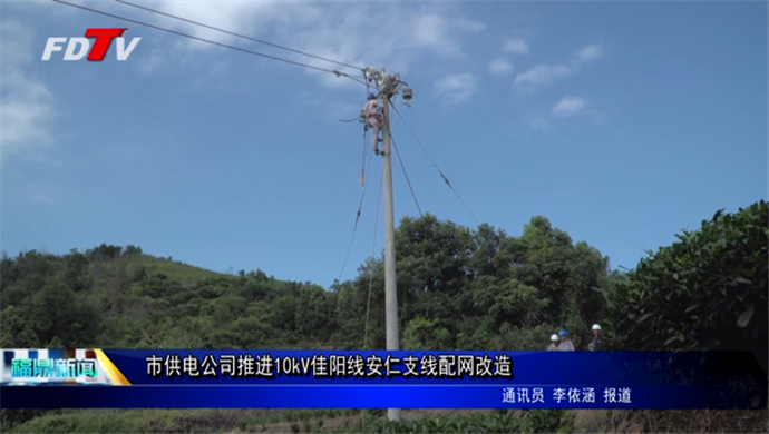 市供電公司推進10kV佳陽線安仁支線配網改造