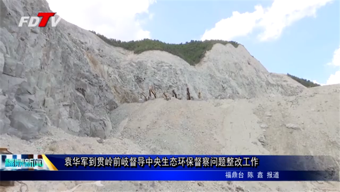 袁華軍到貫嶺前岐督導中央生態環保督察問題整改工作