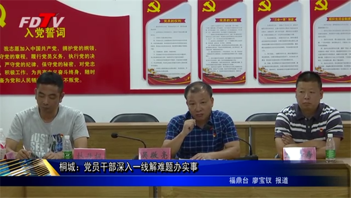 桐城：黨員干部深入一線解難題辦實事