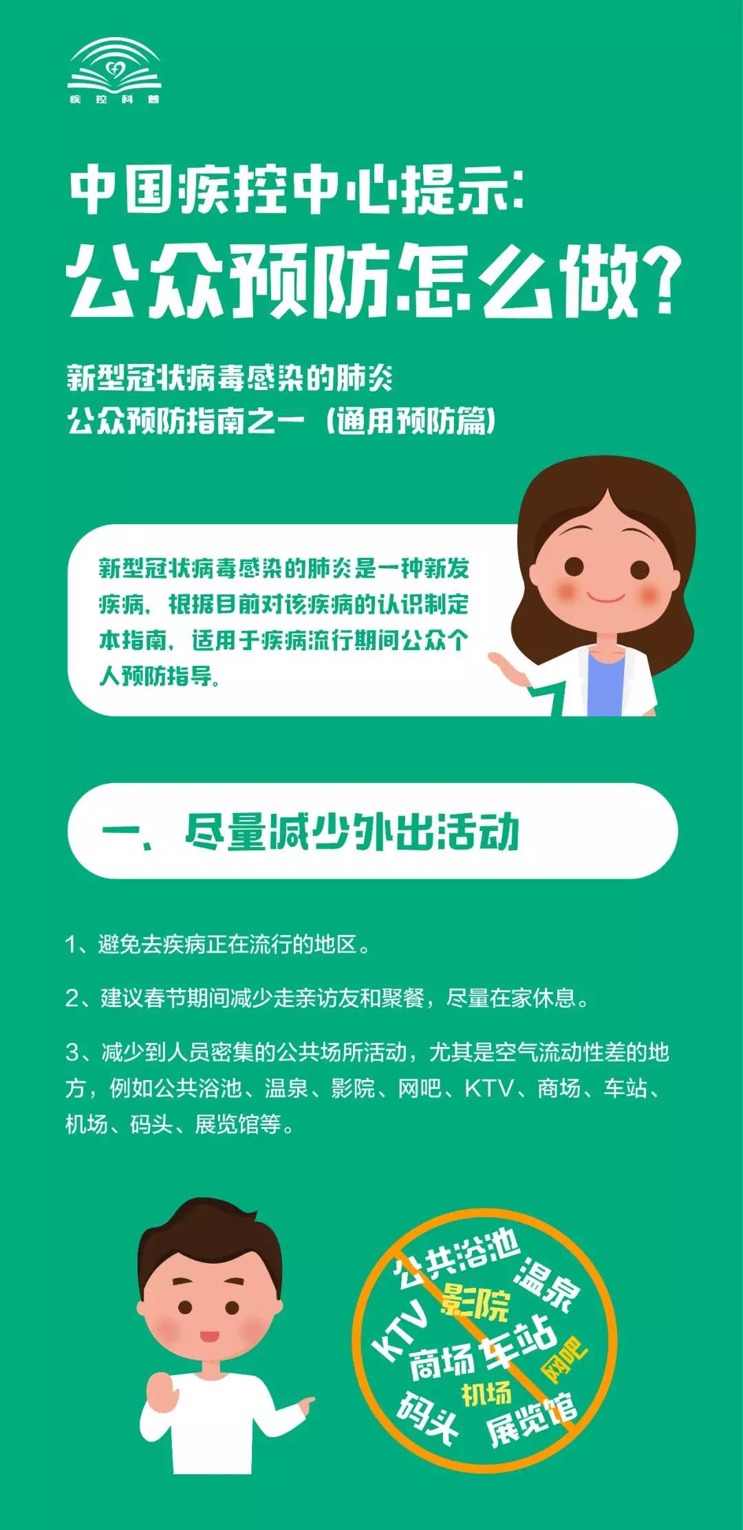 看過來！新型冠狀病毒感染的肺炎，公眾預防怎么做？