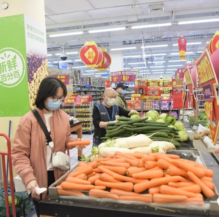 疫情期間福鼎市場供應穩定，市民購貨如常