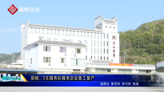 前岐：5支服務隊服務企業復工復產