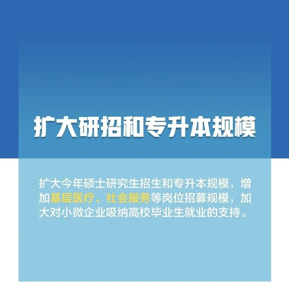 @高校畢業生，最新就業政策來了！