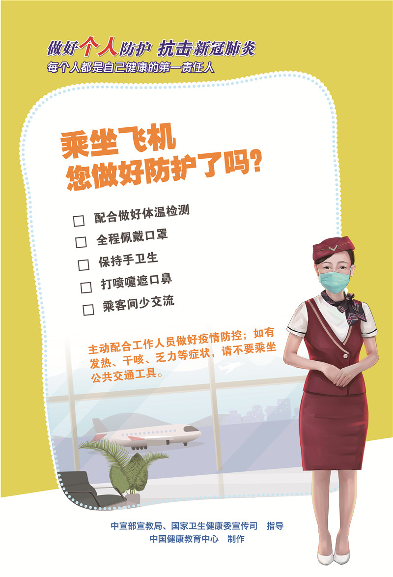 乘坐飛機您做好個人防護了嗎？