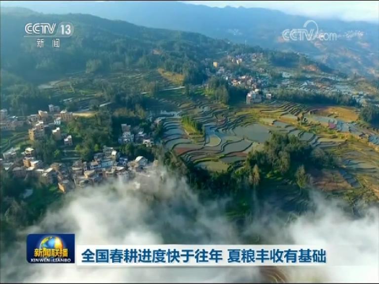 全國春耕進度快于往年 夏糧豐收有基礎