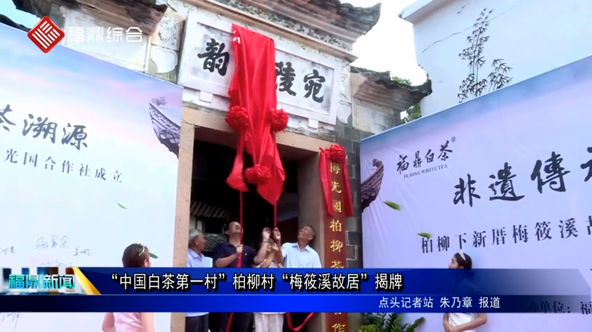 “中國白茶第一村”柏柳村“梅筱溪故居”揭牌