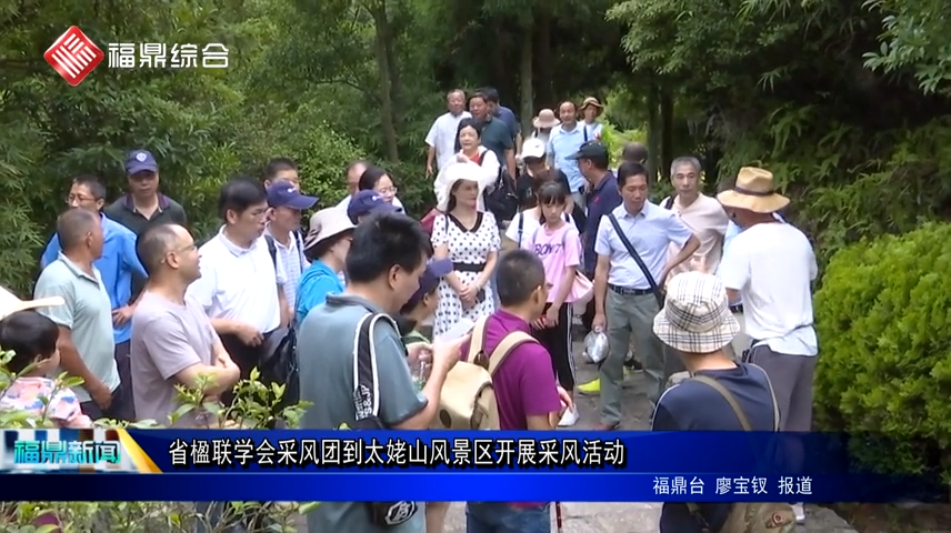 省楹聯學會采風團到太姥山風景區開展采風活動