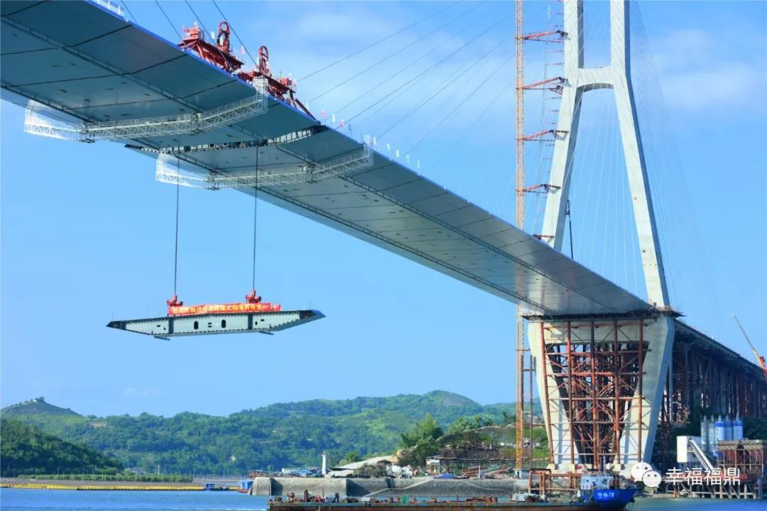 沙埕灣跨海大橋主橋合龍！