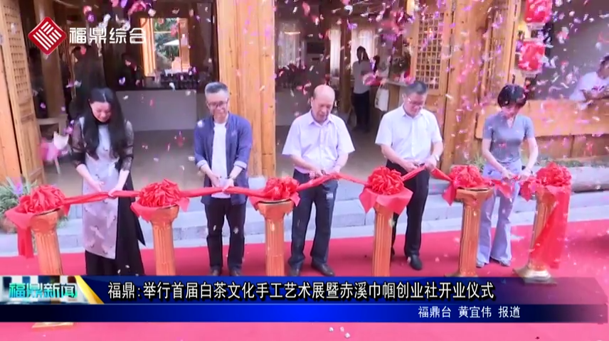 福鼎:舉行首屆白茶文化手工藝術展暨赤溪巾幗創業社開業儀式
