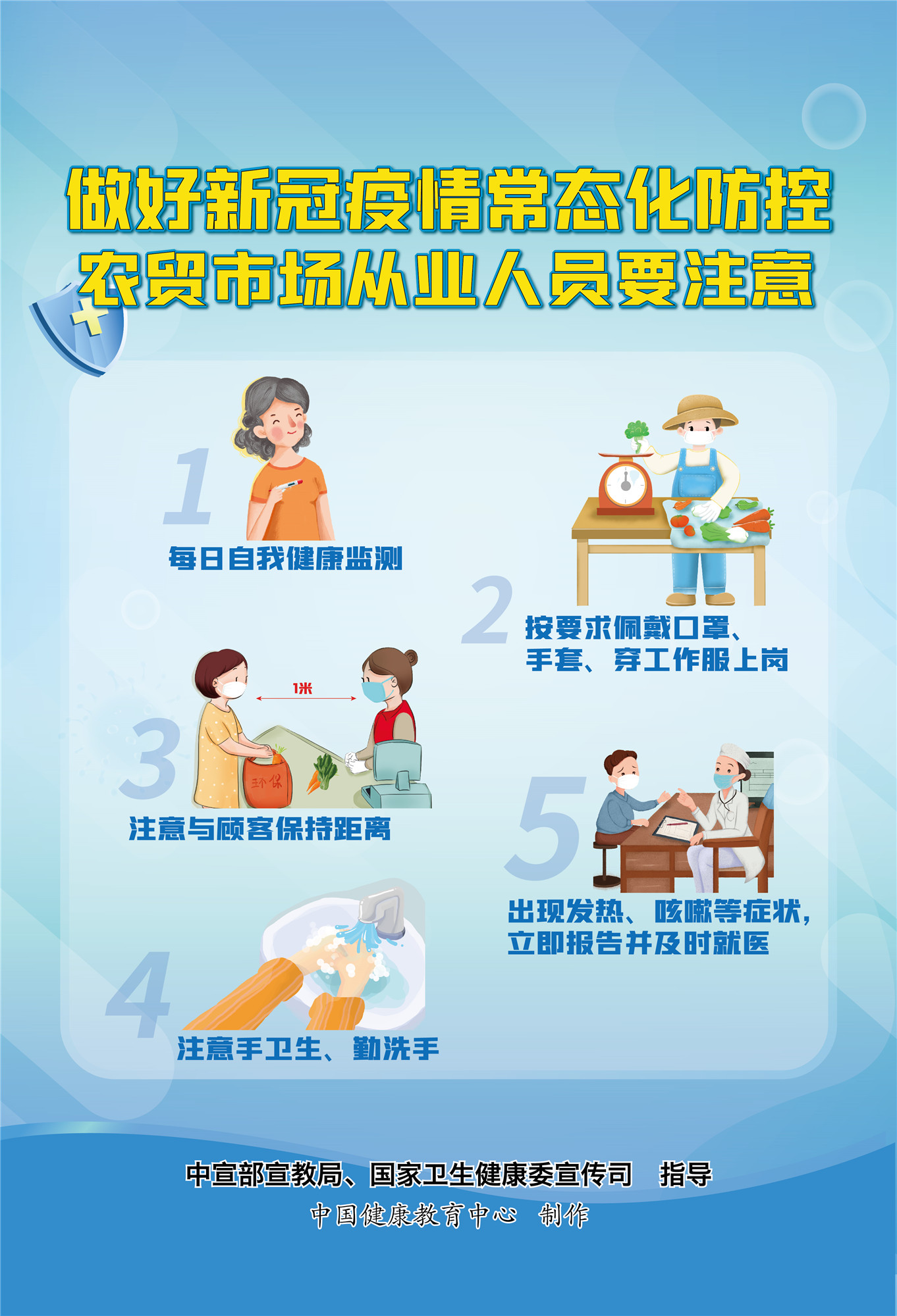4農貿市場從業人員注意