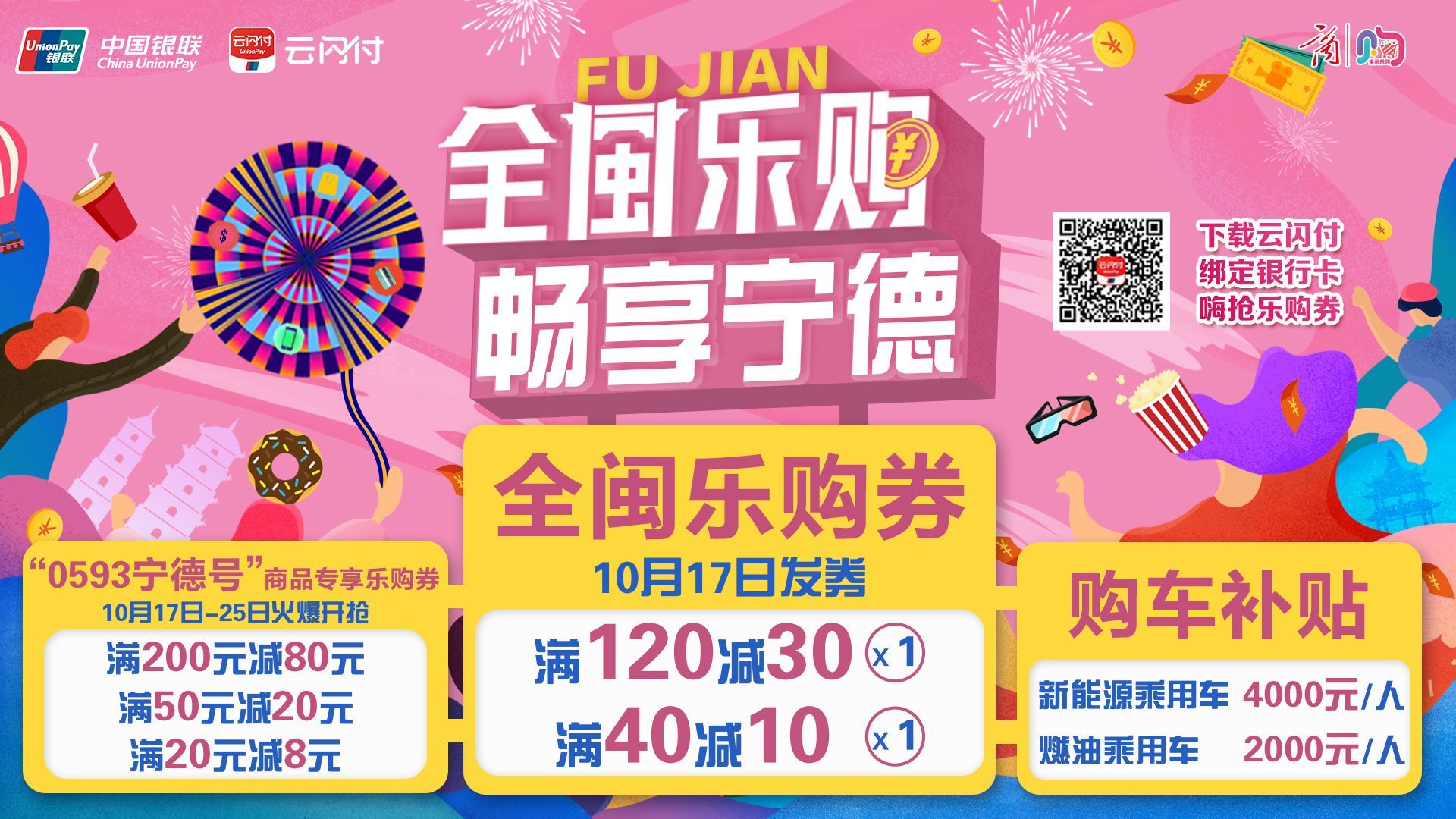 9000萬元！“全閩樂購·暢享寧德”全閩樂購券來了！怎么領看這里~~~