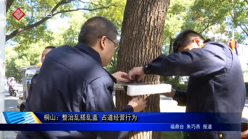 桐山：整治亂搭亂蓋 占道經營行為
