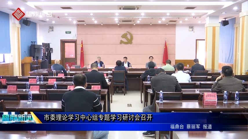 市委理論學習中心組專題學習研討會召開