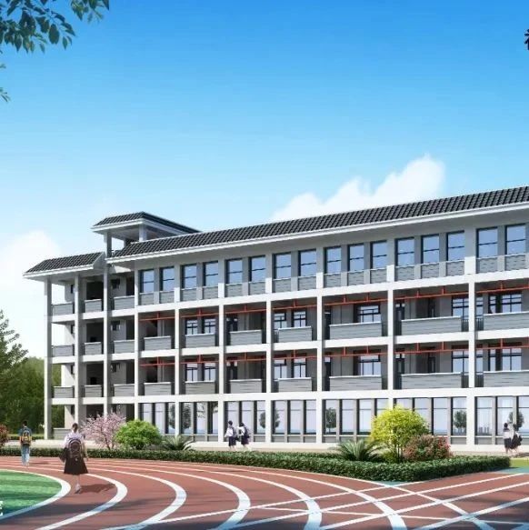 龍安中學綜合樓主體建設已完工，預計今年9月投入使用