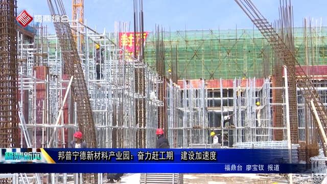 邦普寧德新材料產業園：奮力趕工期  建設加速度
