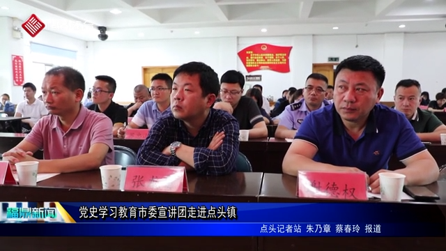 黨史學習教育市委宣講團走進點頭鎮