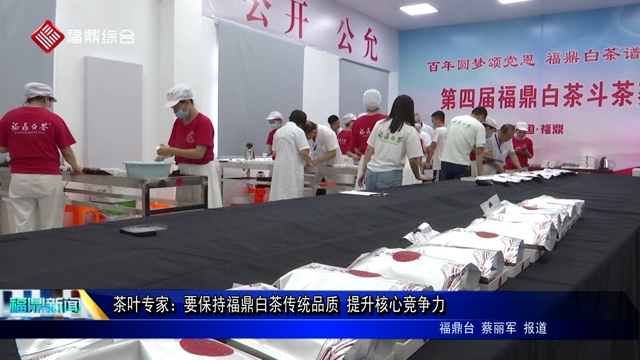 茶葉專家：要保持福鼎白茶傳統品質 提升核心競爭力