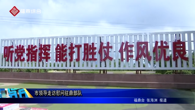 市領導走訪慰問駐鼎部隊