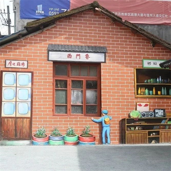 舊圍墻“大變身”，西園社區有了新“景”！