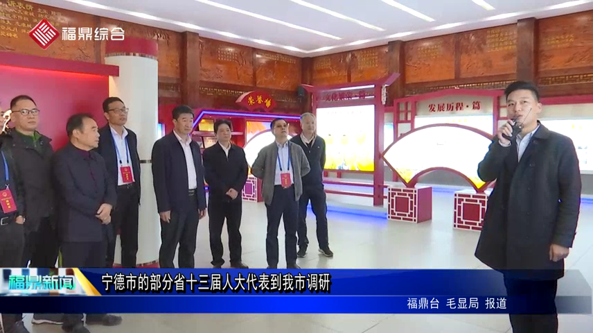 寧德市的部分省十三屆人大代表到我市調研