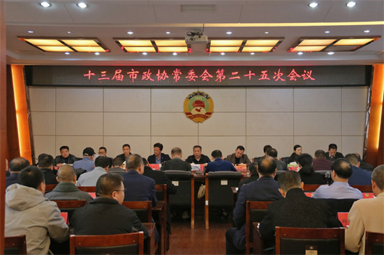 十三屆市政協常委會第二十五次會議專題協商會議召開