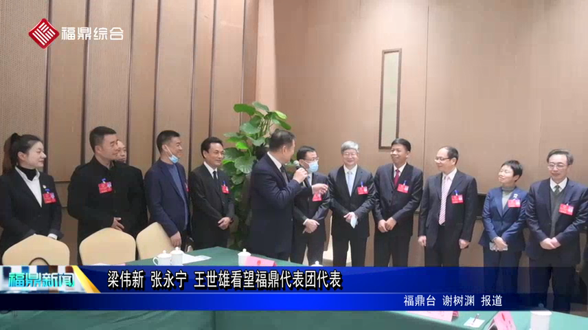 梁偉新 張永寧 王世雄看望福鼎代表團代表