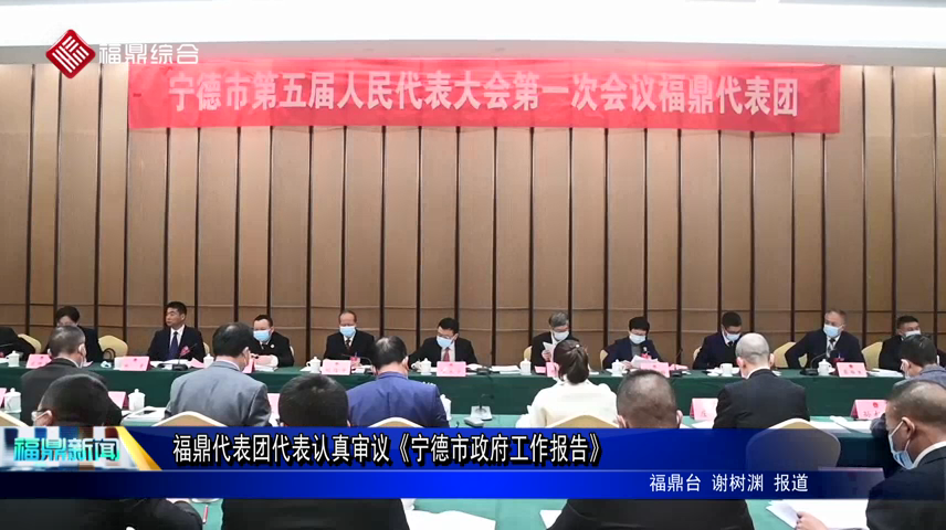 福鼎代表團代表認真審議《寧德市政府工作報告》