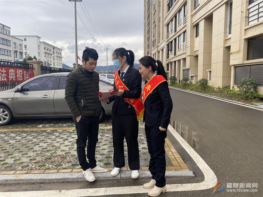 市法院開展“平安建設”普法宣傳進小區活動