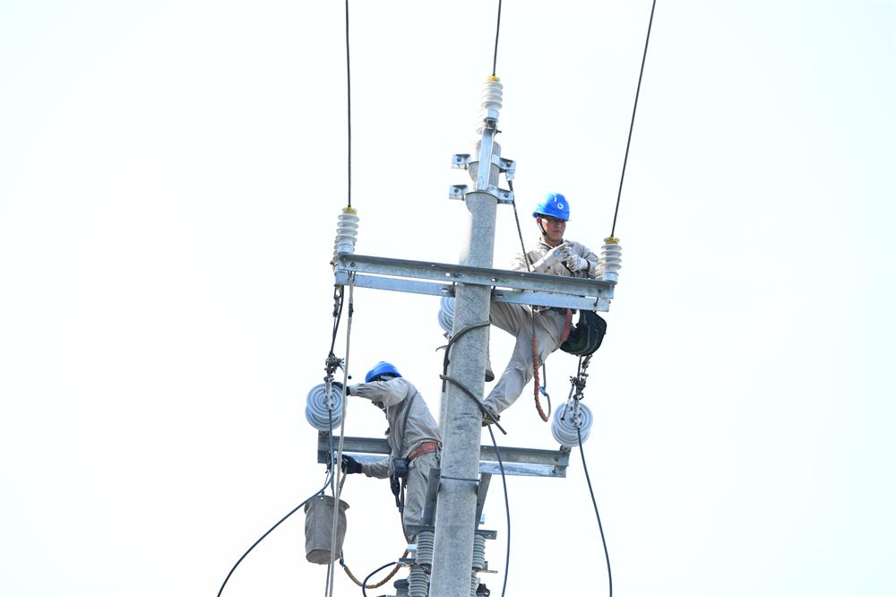 市供電公司：帶電作業戰高溫 迎峰度夏護清涼