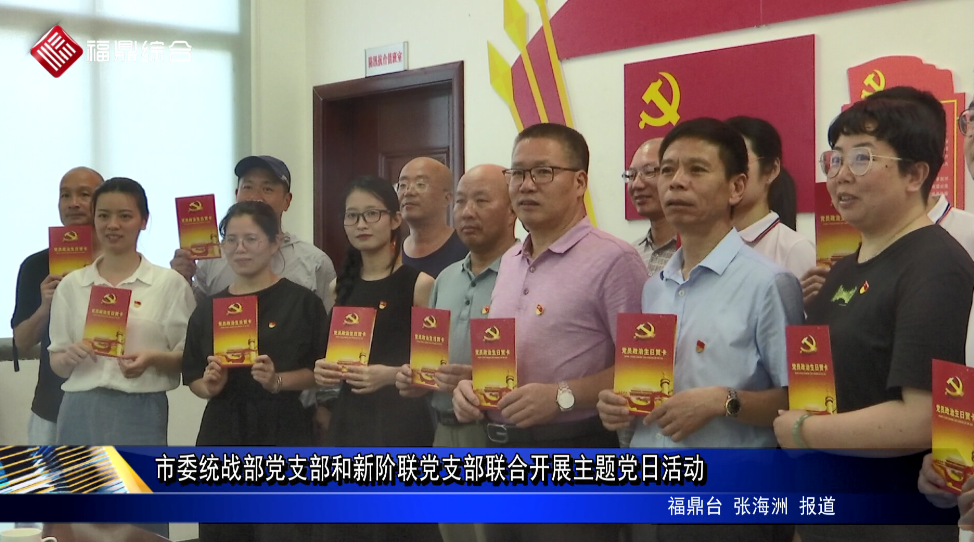 市委統戰部黨支部和新階聯黨支部聯合開展主題黨日活動