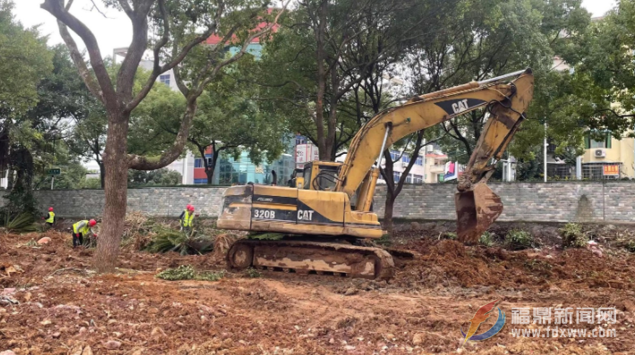福鼎福文化公園景觀提質工程項目建設全力推進
