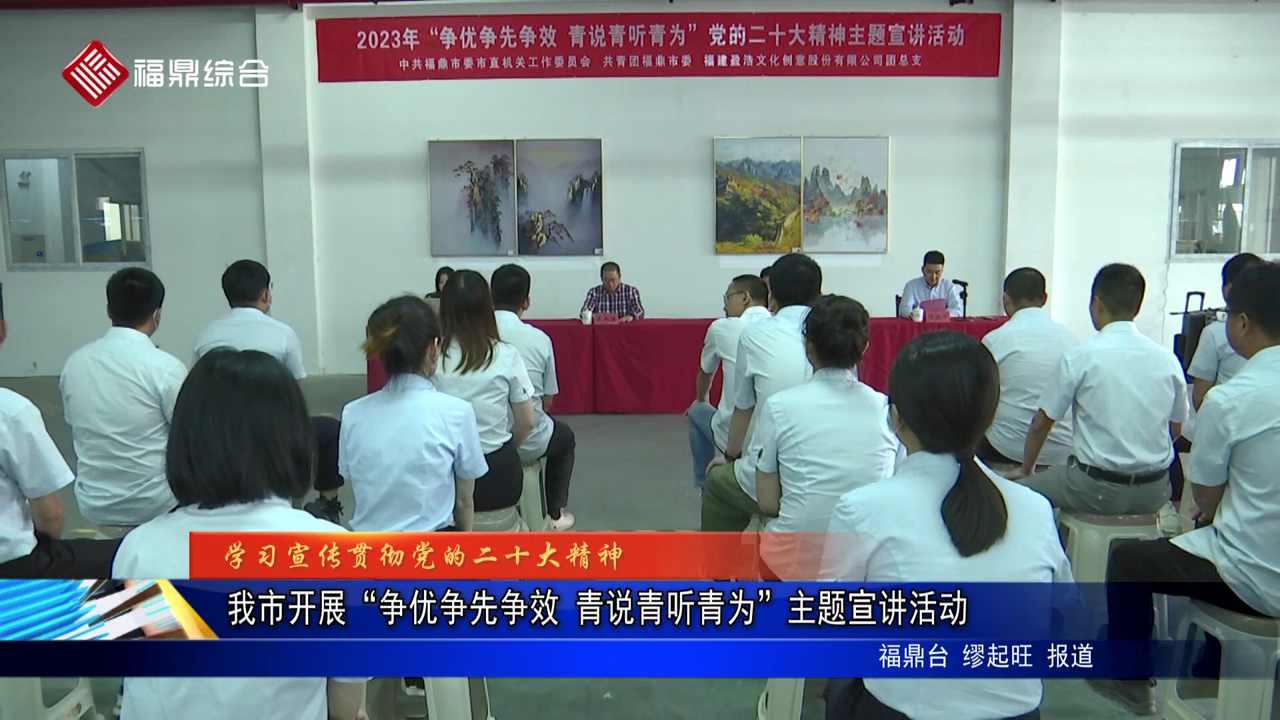 我市開展“爭優爭先爭效 青說青聽青為”主題宣講活動