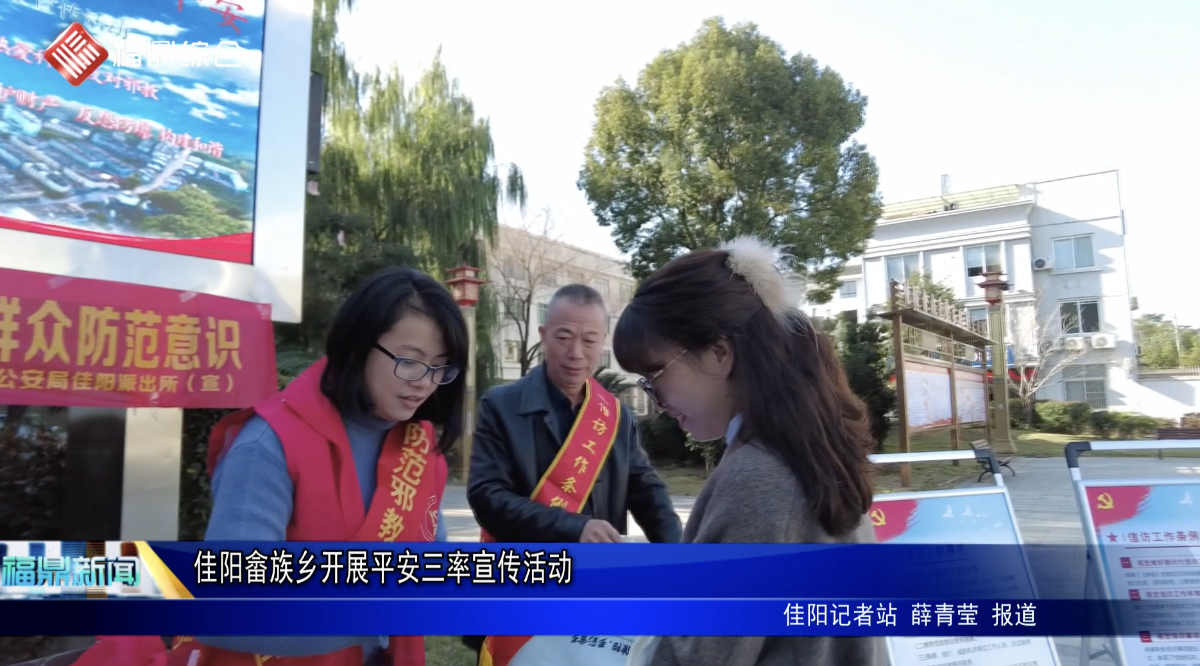 佳陽畬族鄉開展平安三率宣傳活動