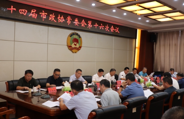 葉浩文參加市政協常委會第十六次會議